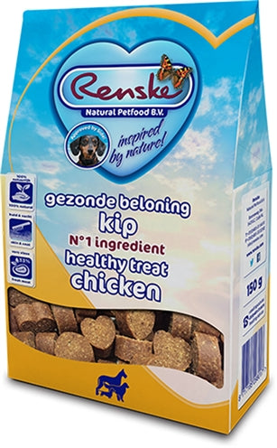 RENSKE GEZONDE BELONING HARTJES KIP 150 GR