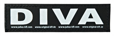 JULIUS K9 LABELS VOOR POWER-HARNAS / TUIG DIVA SMALL