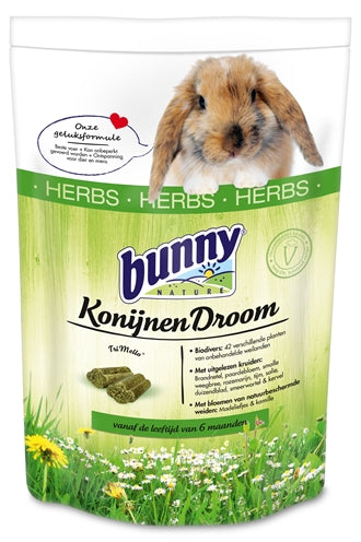 BUNNY NATURE KONIJNENDROOM HERBS 1.5 KG