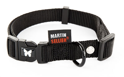 MARTIN HALSBAND VERSTELBAAR NYLON ZWART 45-65X2.5 CM