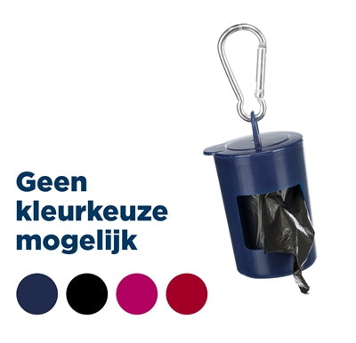 TRIXIE POEPZAKDISPENSER MET 2X20 ZAKJES ASSORTI 
