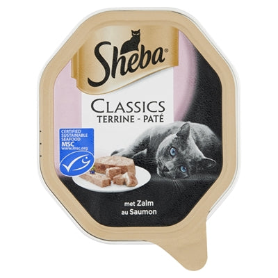 SHEBA ALU CLASSICS PATE MET ZALM 22X85 GR
