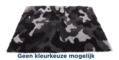 VETBED CAMOUFLAGE GRIJS GERECYCLED 75X50 CM