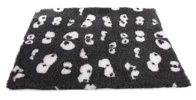 VETBED OOGJES GRIJS / WIT GERECYCLED 50X75 CM