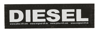 JULIUS K9 LABELS VOOR POWER-HARNAS / TUIG DIESEL SMALL