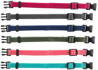 TRIXIE PUPPY HALSBANDSET FUCHSIA/GRAFIET/INDIGO/GROEN/KORAAL/BLAUW 22-35 CM 6 ST