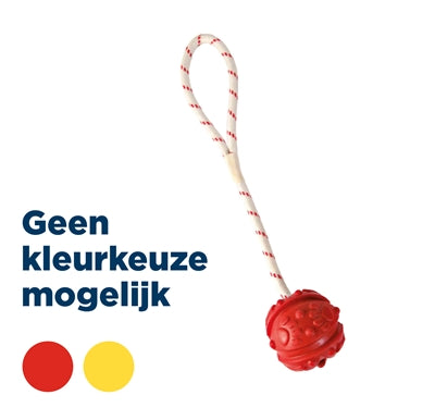 TRIXIE BAL AAN TOUW NATUURRUBBER DRIJVEND ASSORTI 4.5 CM / 35 CM