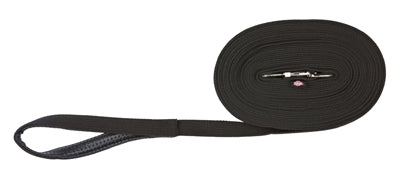TRIXIE HONDENRIEM SLEEPLIJN SINGELBAND ZWART 20 MM X 5 MTR