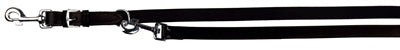 TRIXIE HONDENRIEM POLITIELIJN ACTIVE LEER ZWART 250X2.2 CM