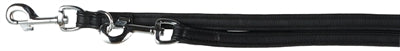 TRIXIE HONDENRIEM POLITIELIJN ACTIVE COMFORT LEER ZWART 200X2.5 CM