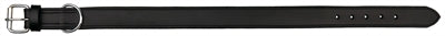 TRIXIE HALSBAND HOND ACTIVE LEER BREED ZWART 55-65X4 CM