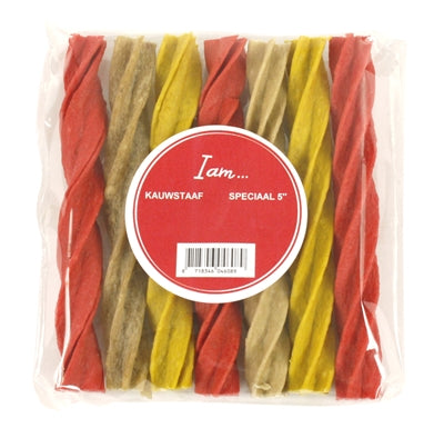 I AM DENTALSTICK KIP / LAM / RUND 5 INCH 12.5 CM 7 ST