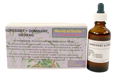 WORLD OF HERBS FYTOTHERAPIE AGRESSIEF / DOMINANT GEDRAG 50 ML