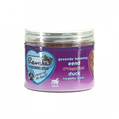 RENSKE HOND GEZONDE BELONING MINI HARTJES EEND 100 GR