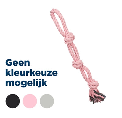 TRIXIE WERP FLOSTOUW 3-KNOOP ASSORTI 60 CM