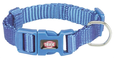 TRIXIE HALSBAND HOND PREMIUM ROYAL BLAUW 25-40X1.5 CM