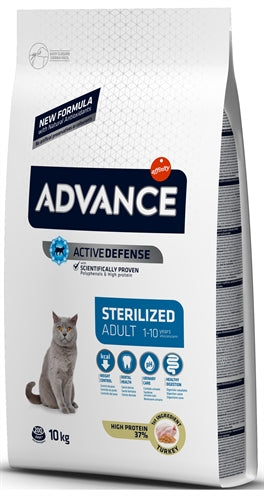 ADVANCE CAT STERILIZED TURKEY 10 KG