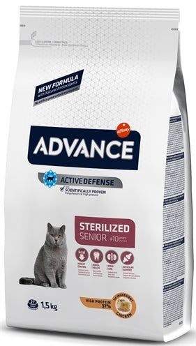 ADVANCE CAT STERILIZED SENSITIVE SENIOR 10+ 1.5 KG