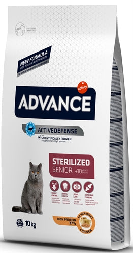 ADVANCE CAT STERILIZED SENSITIVE SENIOR 10+ 10 KG