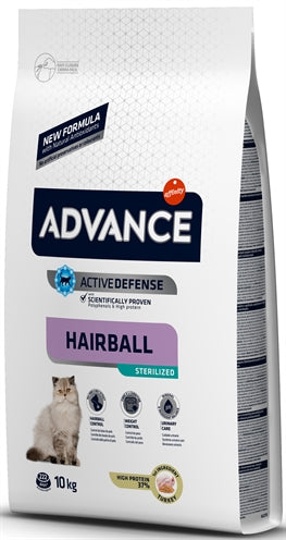 ADVANCE CAT STERILIZED HAIRBALL 10 KG