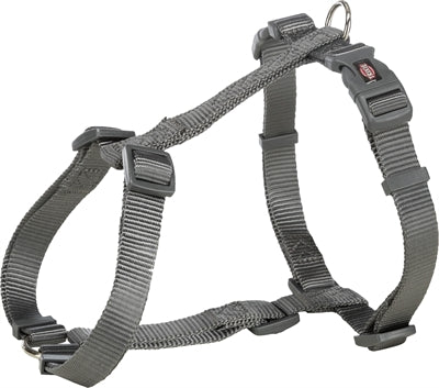 TRIXIE HONDENTUIG PREMIUM H-TUIG GRIJS 42-60X1.5 CM