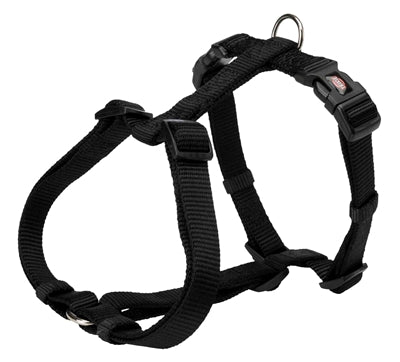 TRIXIE HONDENTUIG PREMIUM H-TUIG ZWART 20-32X1 CM