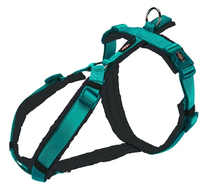 TRIXIE HONDENTUIG PREMIUM TREKKING AQUA BLAUW / GRIJS 70-85X2.5 CM