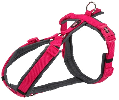TRIXIE HONDENTUIG PREMIUM TREKKING FUCHSIA / GRIJS 62-74X2.5 CM