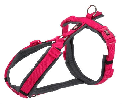 TRIXIE HONDENTUIG PREMIUM TREKKING FUCHSIA / GRIJS 44-53X2 CM