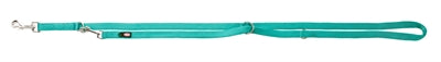 TRIXIE HONDENRIEM PREMIUM DUBBELGESTIKT VERSTELBAAR OCEAAN BLAUW 200X2 CM