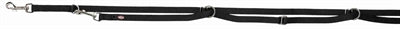 TRIXIE HONDENRIEM PREMIUM VERSTELBAAR ZWART 300X1.5 CM