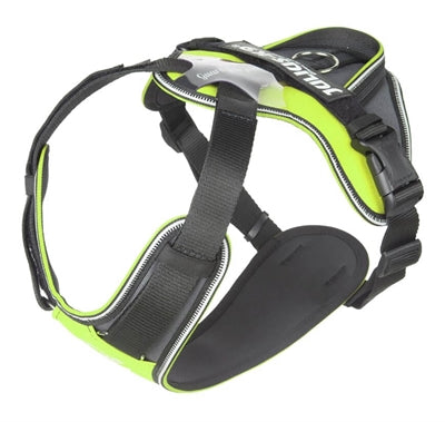 JULIUS K9 IDC HONDENTUIG LONGWALK NEON GEEL / GRIJS S 55-76 CM 9-15 KG