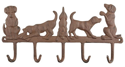 HANGER 5 HONDEN GIETIJZER 35.5X2.5X17.5 CM