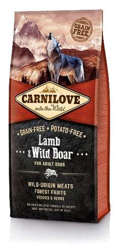 CARNILOVE LAMB / WILD BOAR ADULT 12 KG