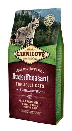 CARNILOVE DUCK / PHEASANT HAIRBALL 6 KG