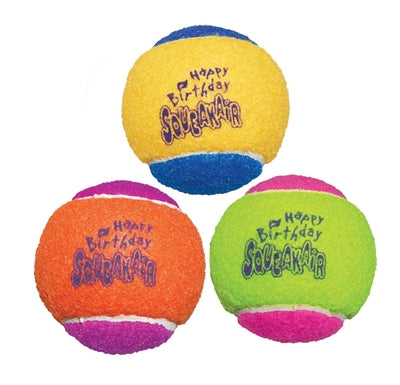 KONG SQUEAKAIR BIRTHDAY BALLS 6.5 CM 3 ST