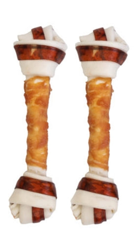 PETSTYLE LIVING GEKNOOPT BOT MULTICOLOR MET KIP 15-16.5 CM 2 ST