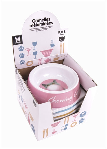 MARTIN VOERBAK KAT MELAMINE ASSORTI 13 CM 150 ML