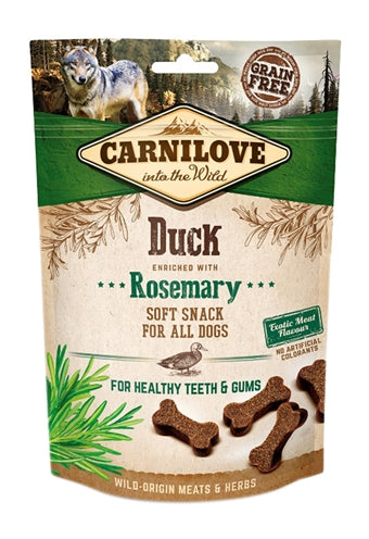 CARNILOVE SOFT SNACK EEND / ROZEMARIJN 200 GR