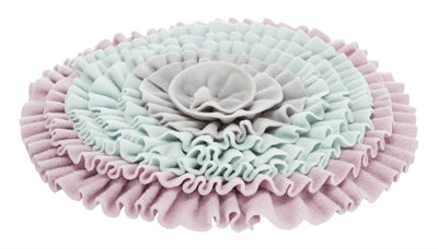 TRIXIE JUNIOR SNUFFELMAT ZACHT ROZE / MINTGROEN / GRIJS 38X38 CM