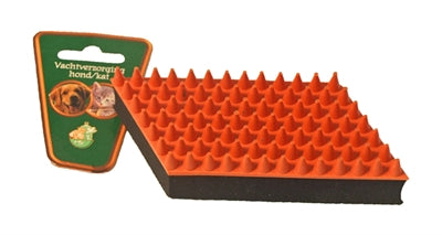BOON RUBBER MASSAGEBORSTEL ORANJE / ZWART 13 CM