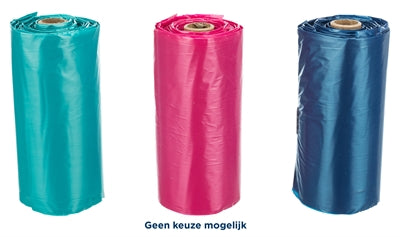 TRIXIE HONDENPOEPZAKJES MET HENGSEL ASSORTI 8X15 ST