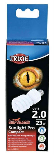 TRIXIE REPTILAND SUNLIGHT PRO COMPACT 2.0 UV-B LAMP 23 WATT 6X6X15.2 CM