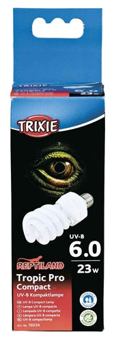 TRIXIE REPTILAND TROPIC PRO COMPACT 6.0 UV-B LAMP 23 WATT 6X6X15.2 CM