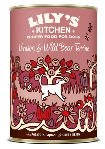LILY'S KITCHEN DOG VENISON WILD BOAR TERRINE 6X400 GR