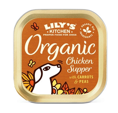 LILY'S KITCHEN DOG ORGANIC CHICKEN SUPPER 11X150 GR