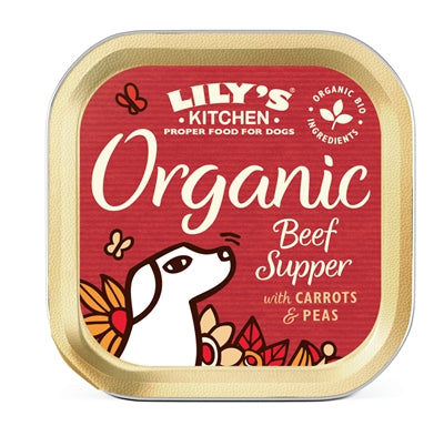 LILY'S KITCHEN DOG ORGANIC BEEF SUPPER 11X150 GR
