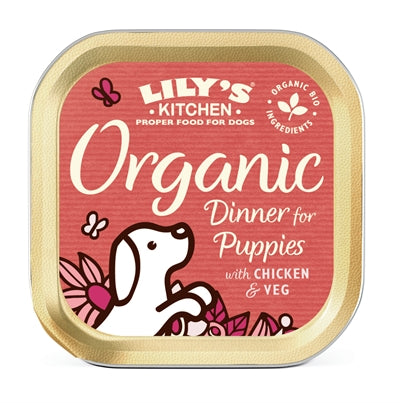 LILY'S KITCHEN DOG PUPPY ORGANIC DINNER 11X150 GR