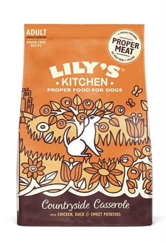 LILY'S KITCHEN DOG ADULT CHICKEN DUCK COUNTRYSIDE CASSEROLE 7 KG