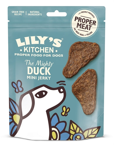 LILY'S KITCHEN DOG THE MIGHTY DUCK MINI JERKY 70 GR